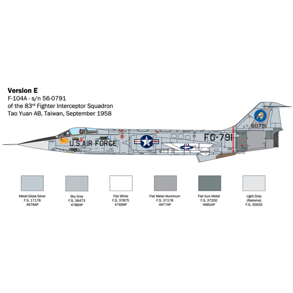 F-104 Starfighter A/C 1/32 Kit Plastic Model Kit | Italeri