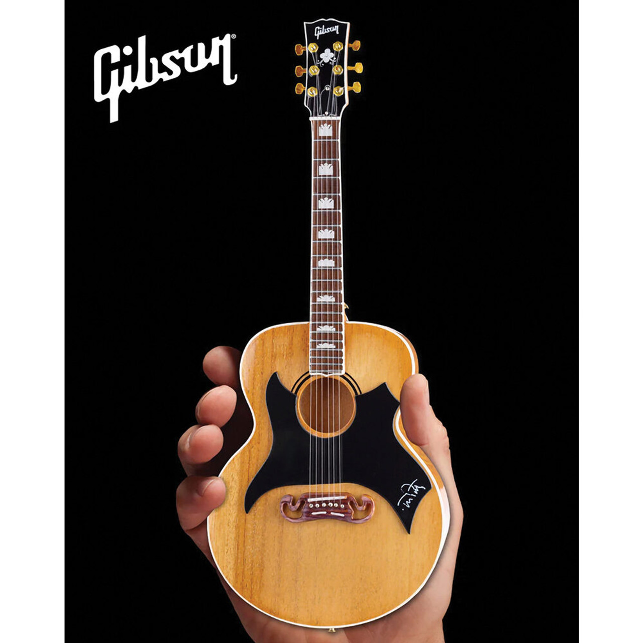 稀少 GIBSON SJ-200 ミニチュアギター 模型 スタンド ケース付 稀少 GIBSON SJ-200 ミニチュアギター 模型 スタンド ケース付