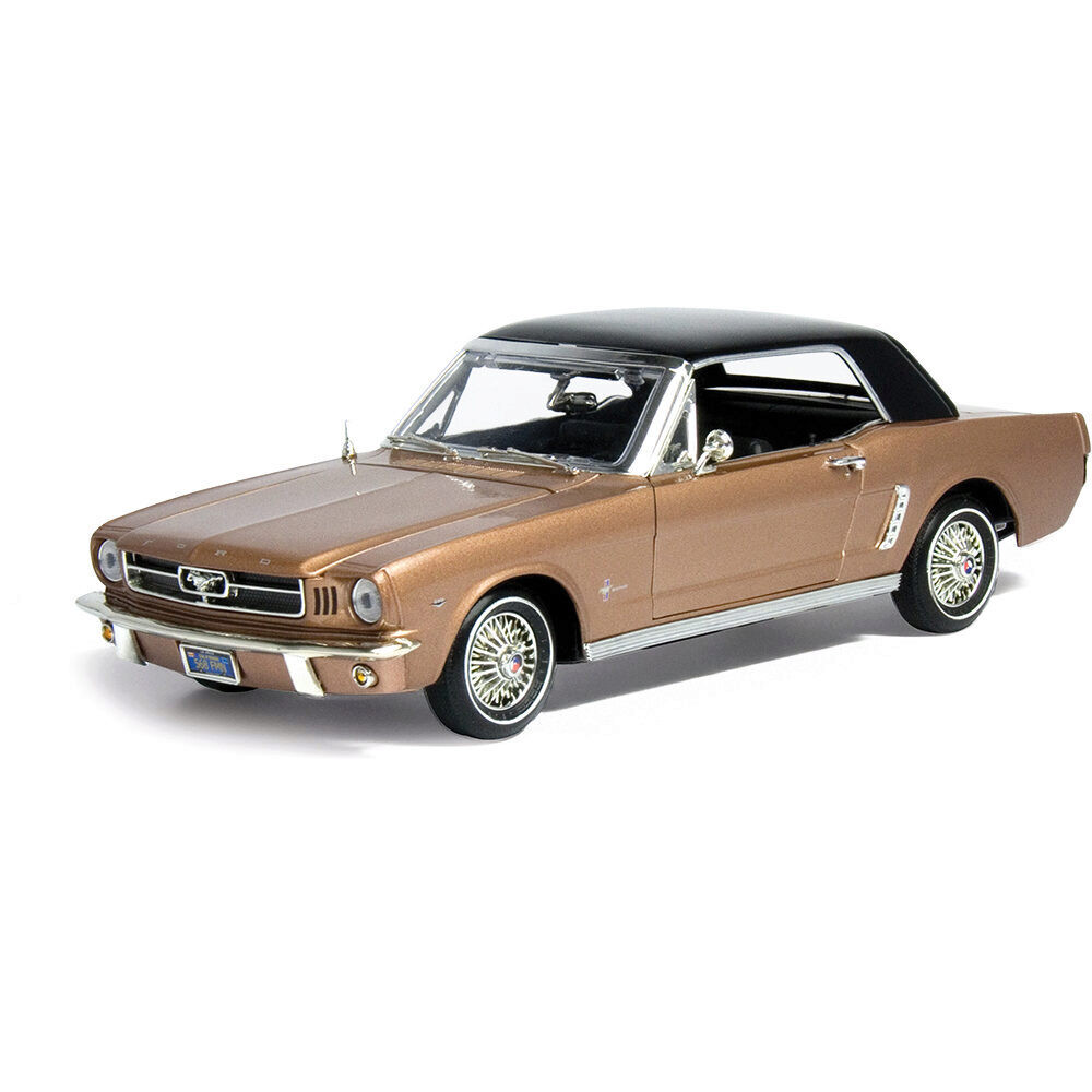 1964 1/2 Mustang Hardtop Gold Diecast Model Car | Motormax