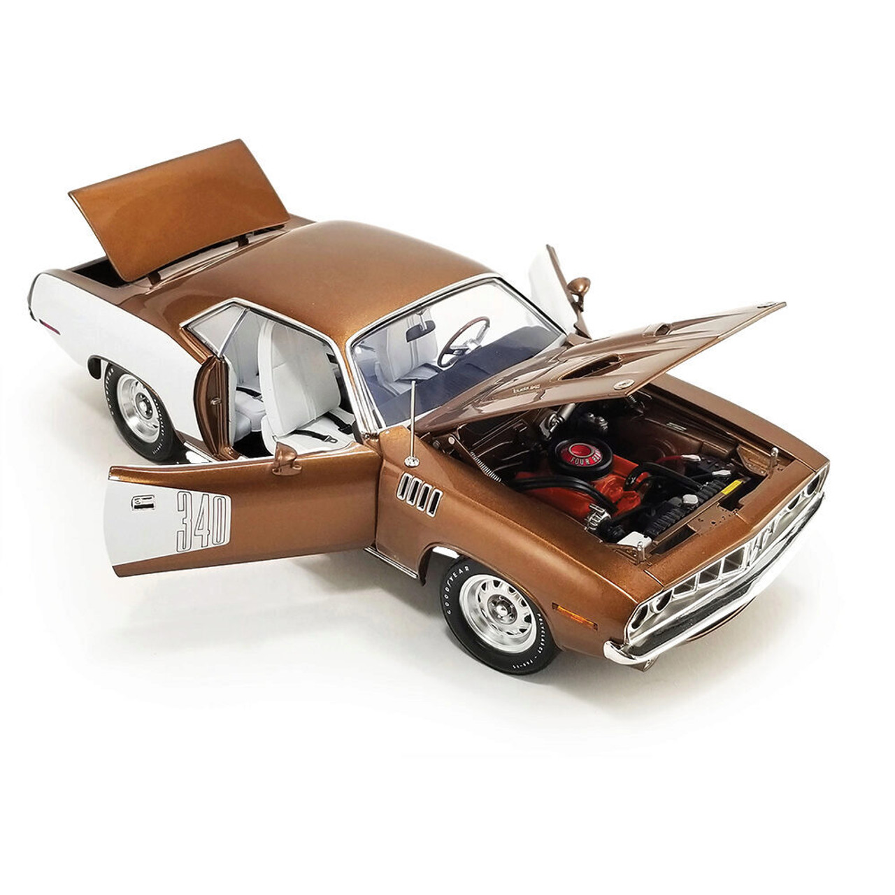 アーテル (ERTL)1/18 1971 PLYMOUTH ‘CUDA 新品 1:18 1971 Plymouth Hemi Cuda, Red - 1 of 1 with White