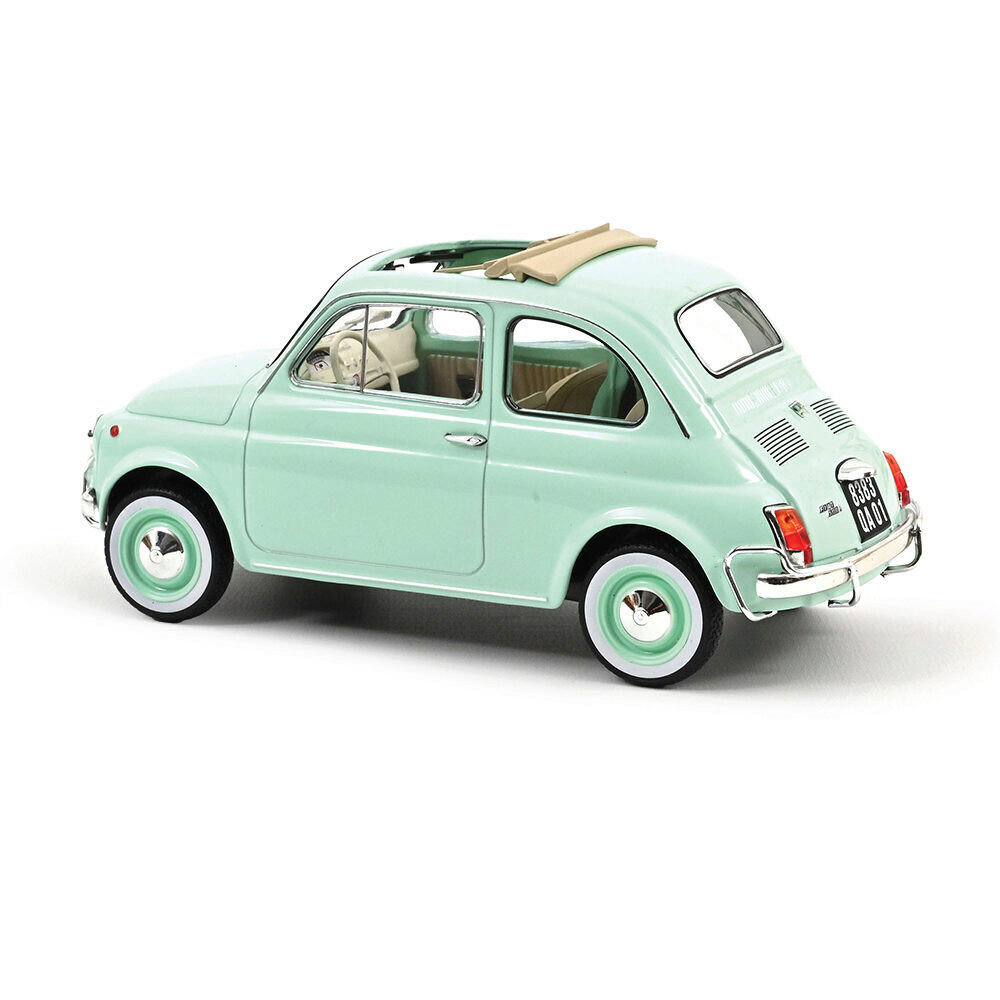 1968 Fiat 500 L Pastel Blue Diecast Model Car | Norev