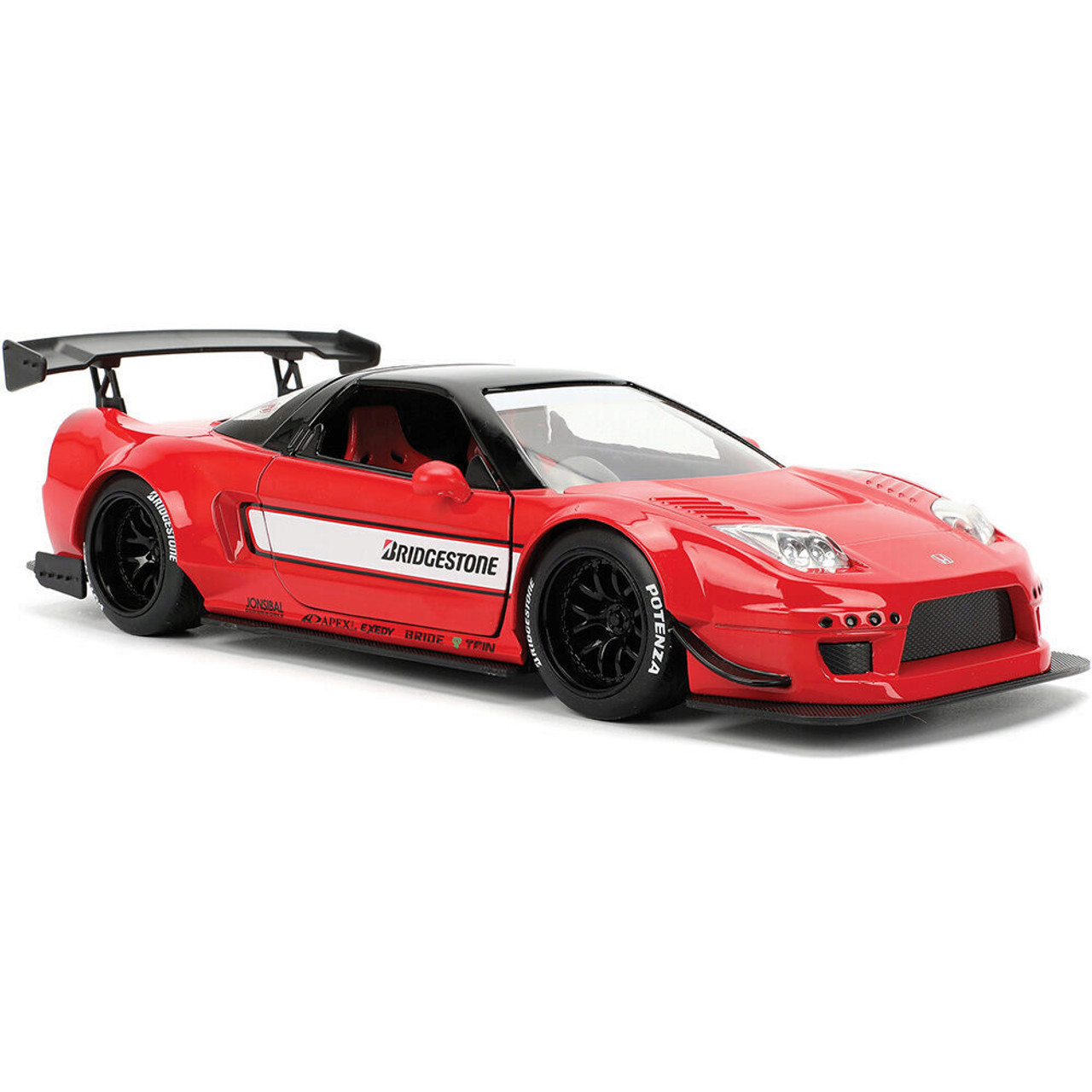 エブロ（絶版品）ホンダNSXタイプーR 2002 レッド　3000個限定 2002 Honda NSX Type-R Spec Bridgestone Diecast Model Car