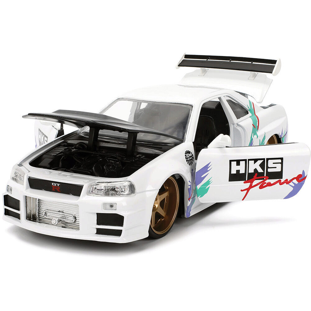 2002 Nissan Skyline GT-R R34 HKS Diecast Model Car | Jada Toys