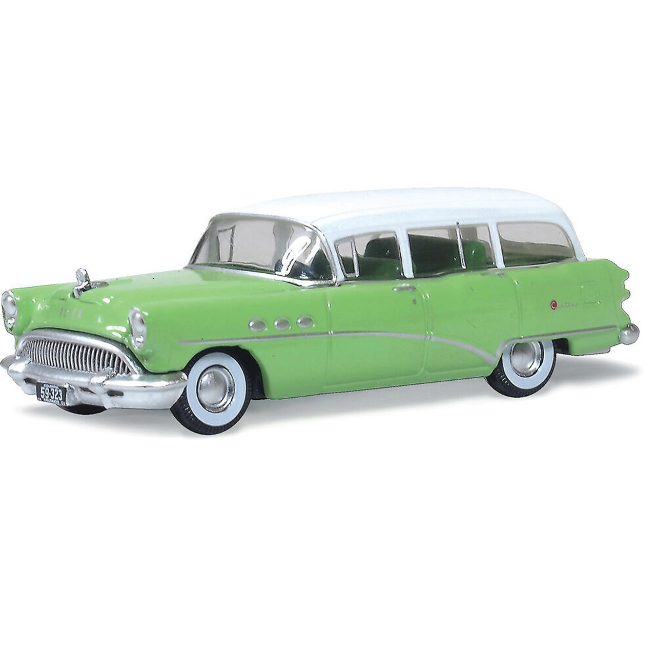 1954 Buick Century Estate Wagon Willow Green / Arctic White