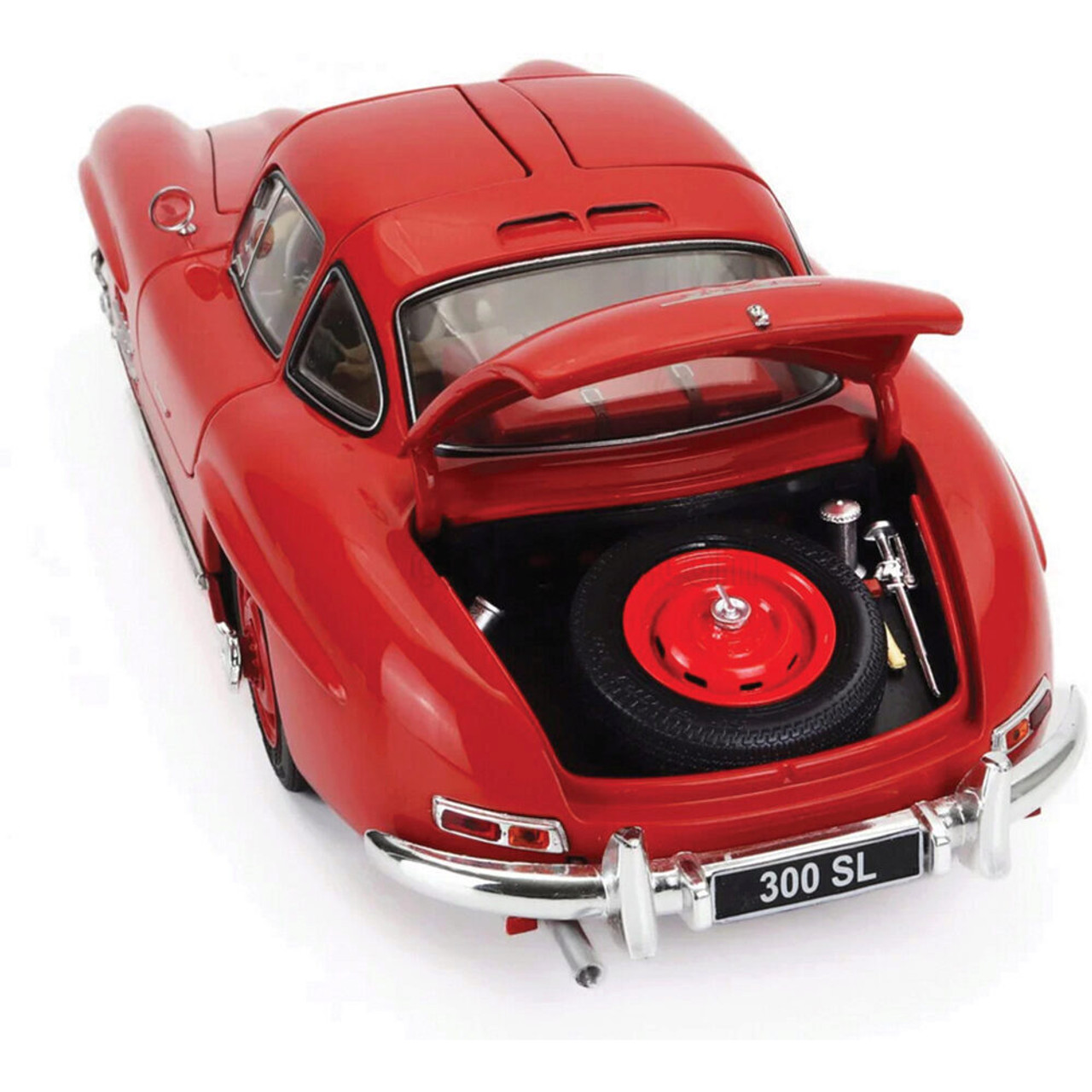 最終値下げ Schuco 1/18 メルセデス ベンツ 300SL Coupe Schuco Mercedes 300 SL Coupe Gullwing Silver/Red Interior 1