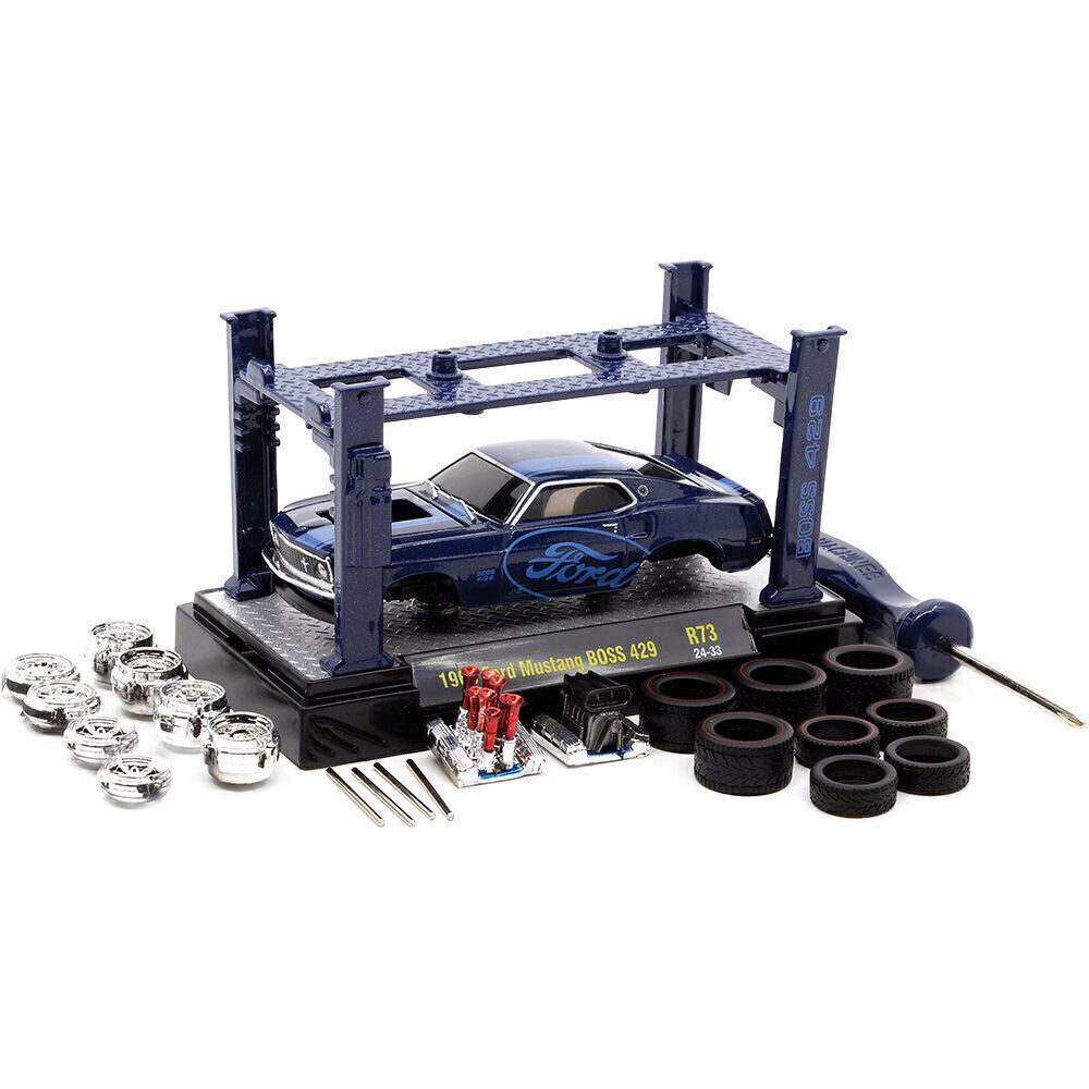 1969 Boss 429 Mustang Model Kit with Lift | M2 Machines
