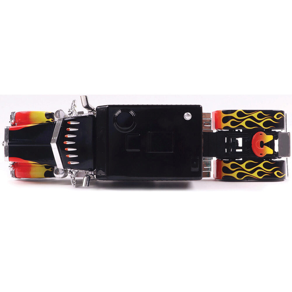 2002 Peterbilt 379 Custom Black w/ Flames | IXO Models