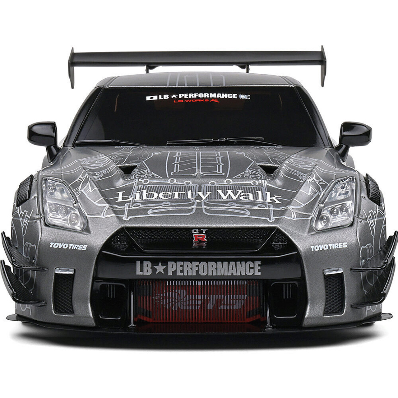SOLIDO ソリド 1/18 NISSAN GT-R LIBERTY WALK Amazon.com: Solido 1:18 Nissan GT-R (R35) W/Liberty Walk