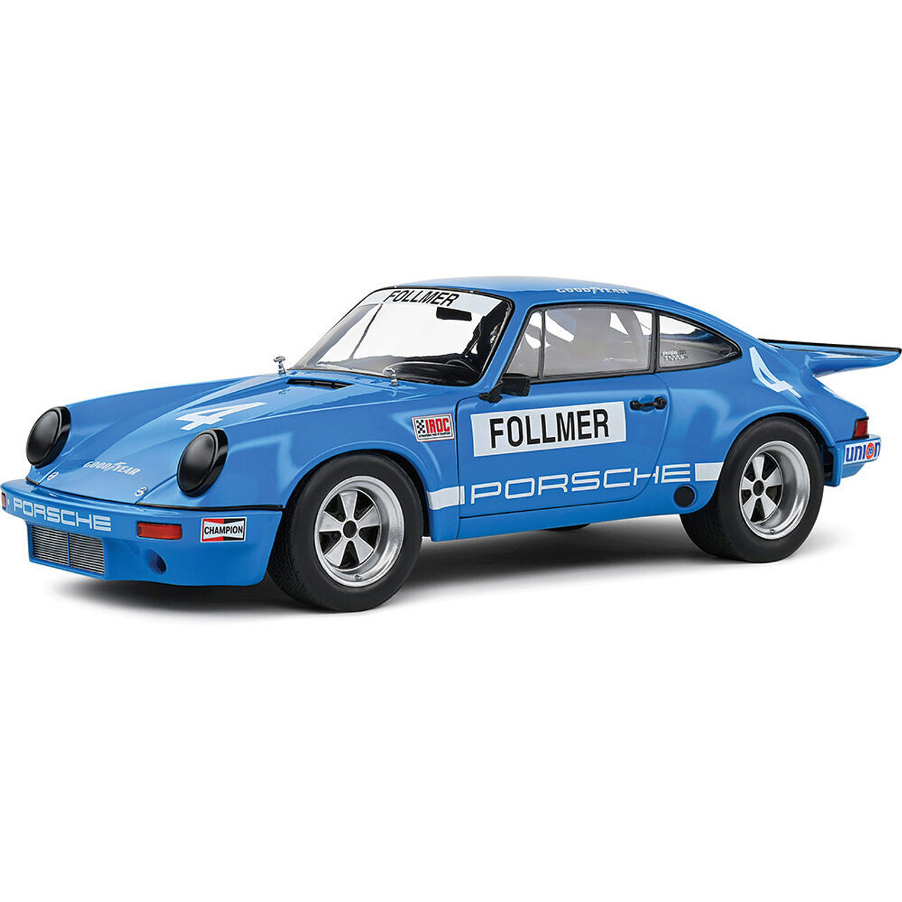 1974 Porsche 911 IROC Blue #4 Follmer IROC Riverside | Solido