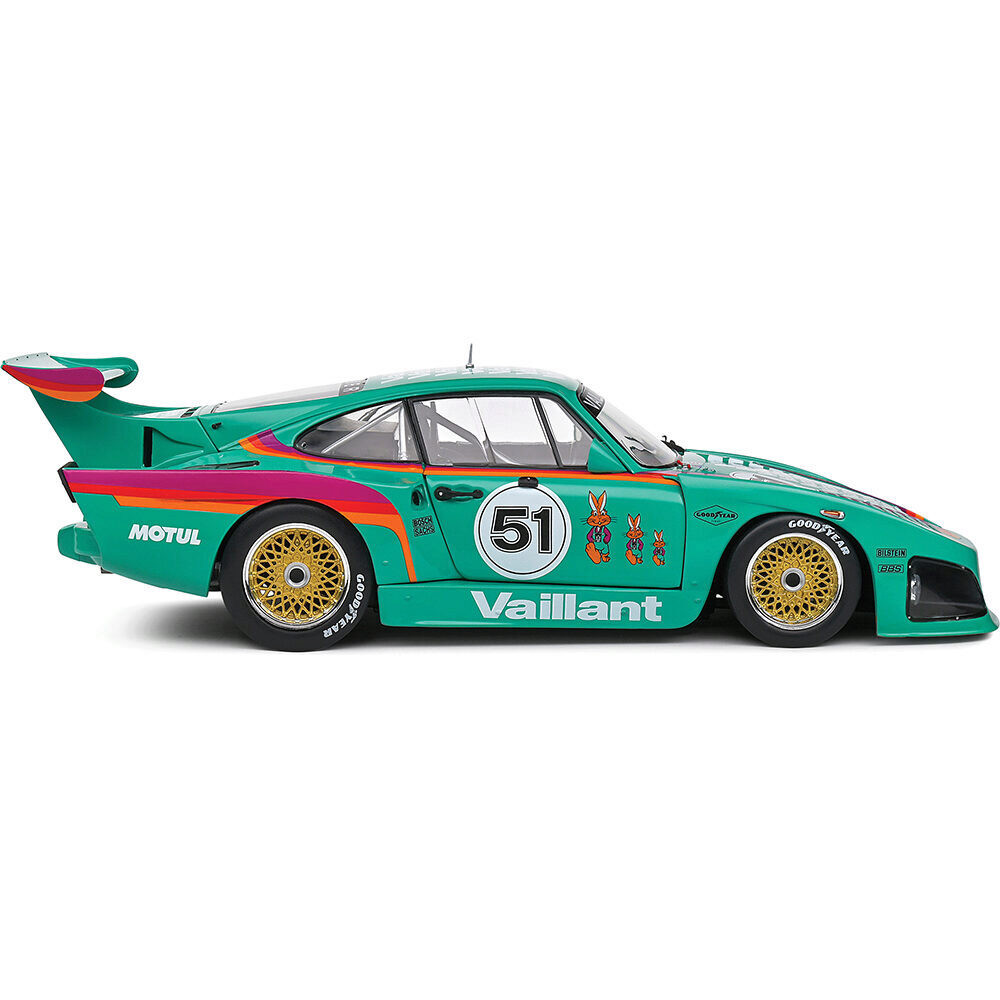 1977 Porsche 935 K3 Green #51 Vaillant Diecast Model Car | Solido
