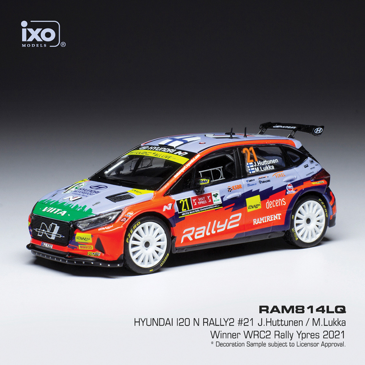 iXO Hyundai i20 WRC 1/43 スケール　ミニカー iXO Hyundai i20 WRC 1/43 スケール ミニカー IXO 1:43 Hyundai