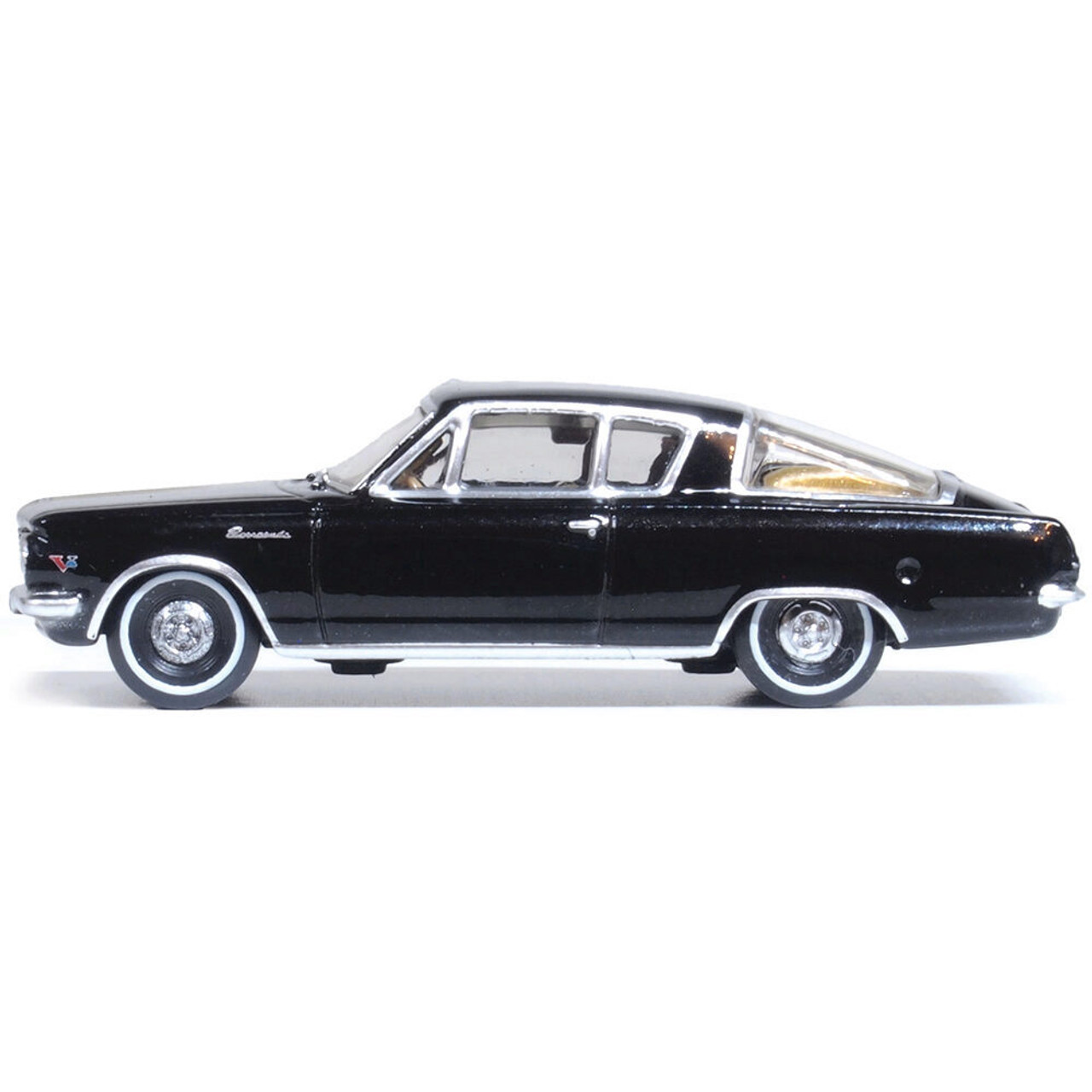 1965 Plymouth Barracuda Black / Gold | Oxford Diecast