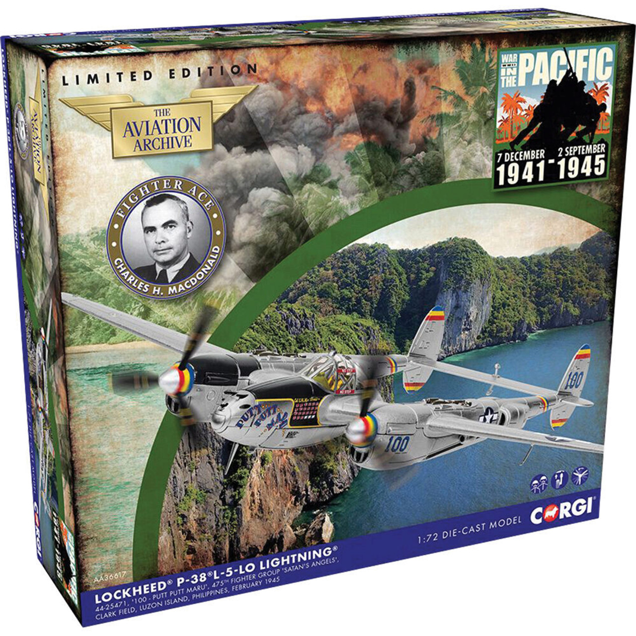 Lockheed P-38L-5-LO Lightning 44-25471 100 PUTT PUTT MARU