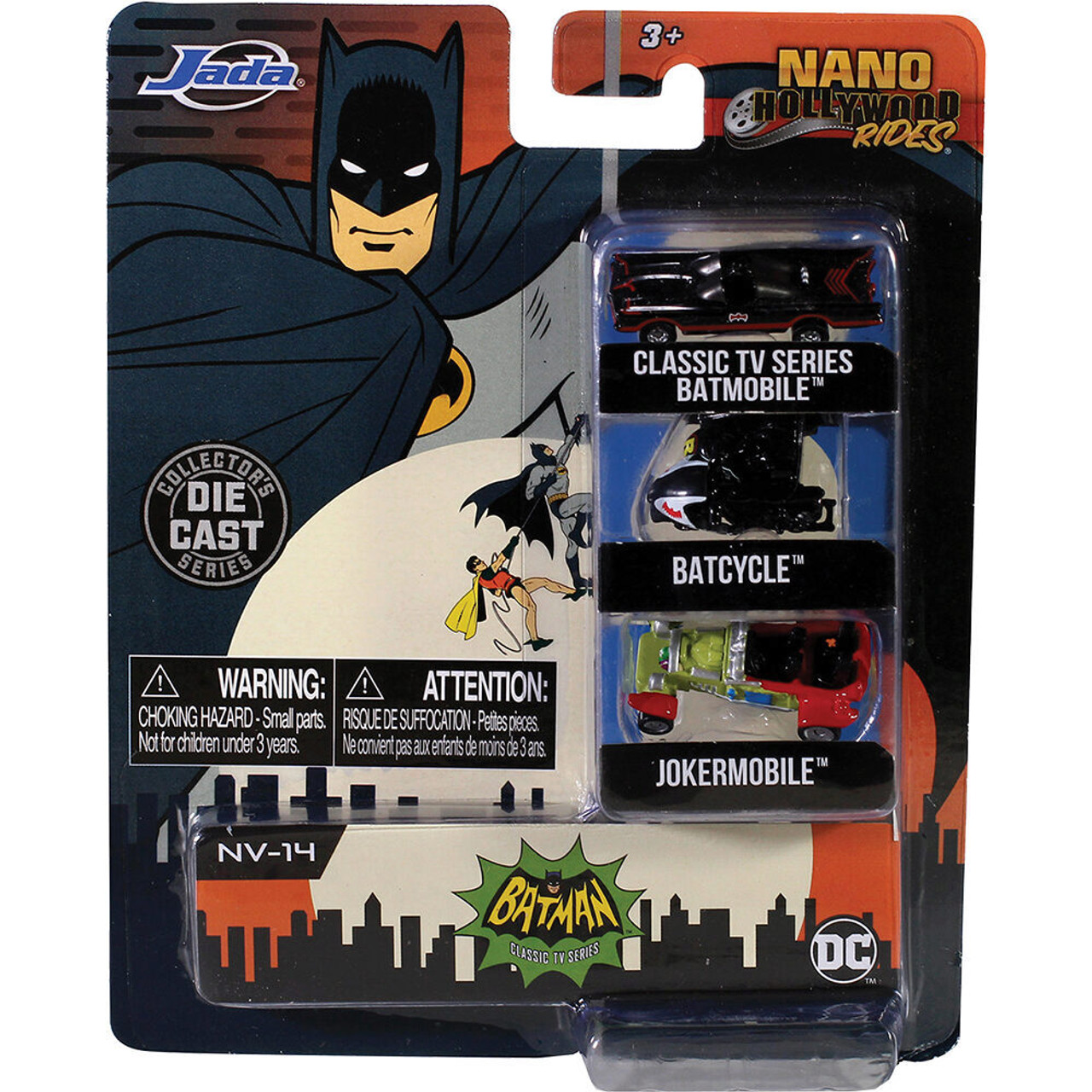 Classic Batman TV Series 3-Pack Nano Rides | Jada Toys
