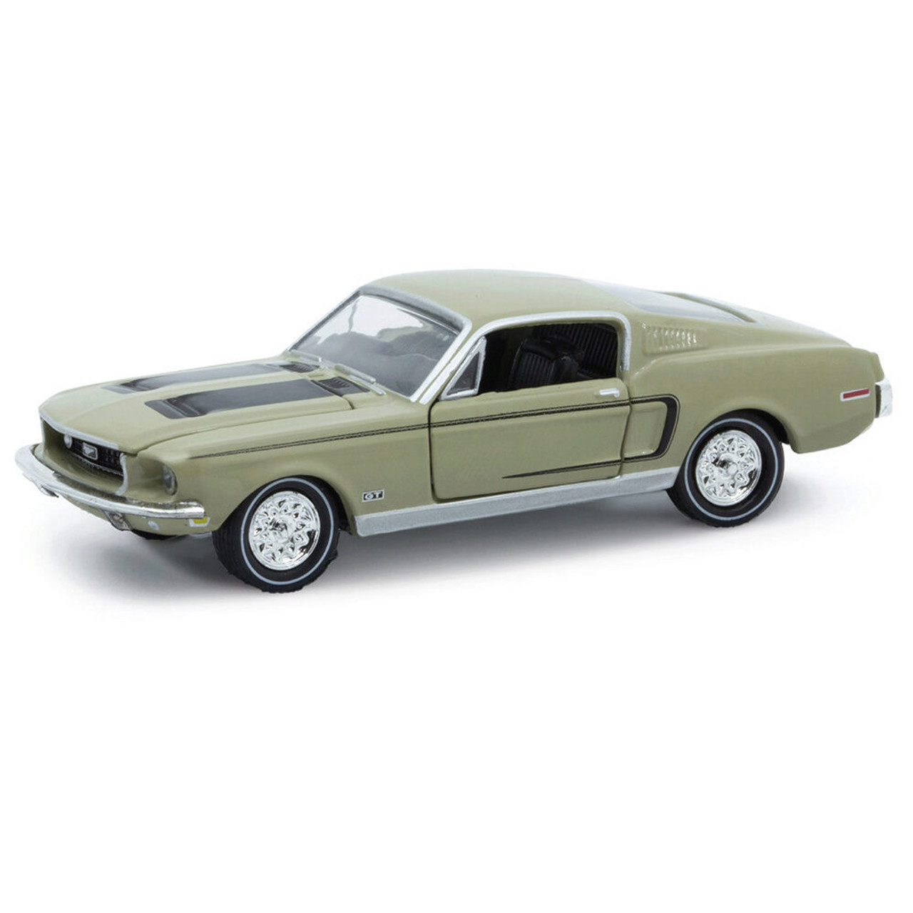 1968 Ford Mustang GT 302 Green Diecast Model Car | M2 Machines
