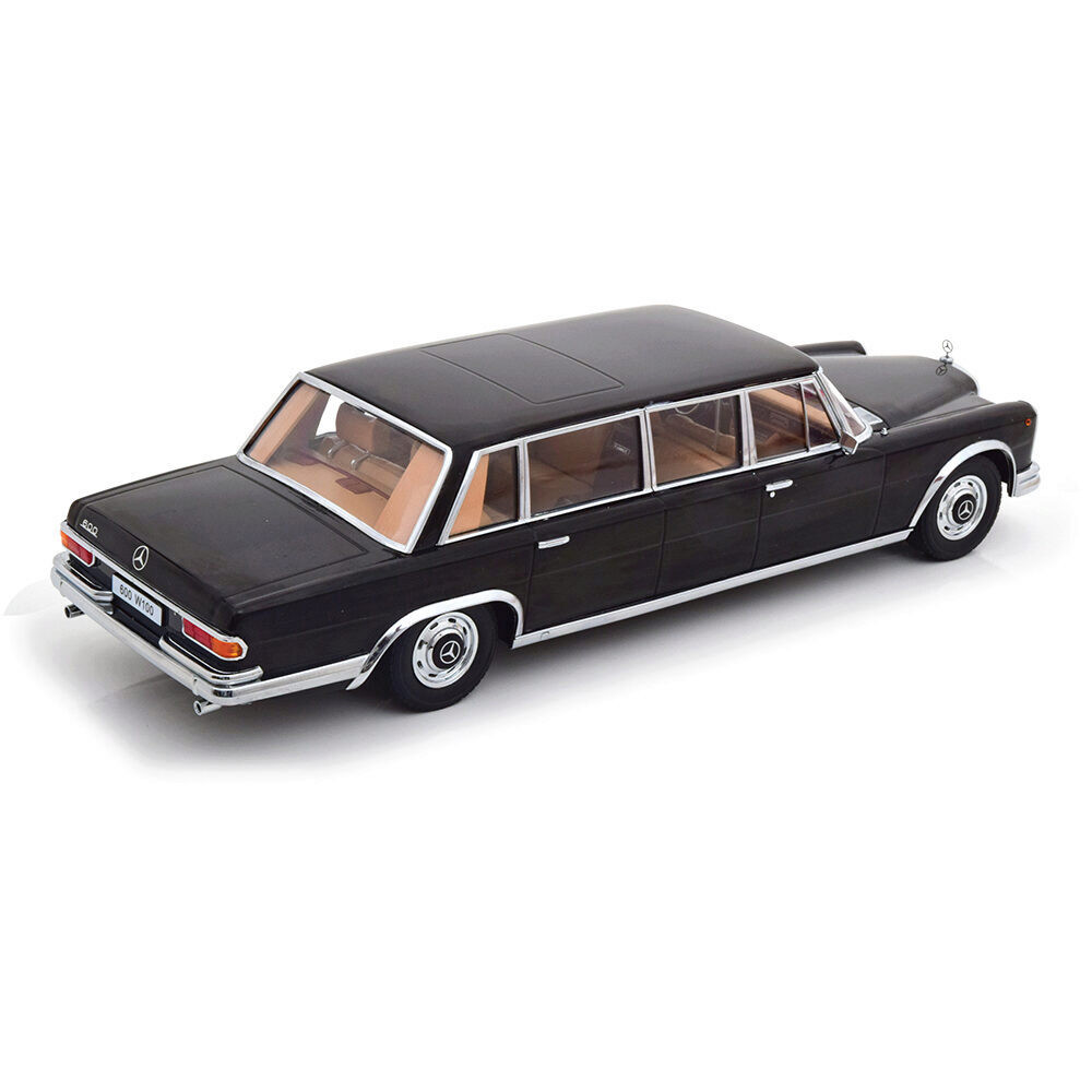 1964 Mercedes 600 LWB W100 Pullman Black Diecast Model Car | KK Scale