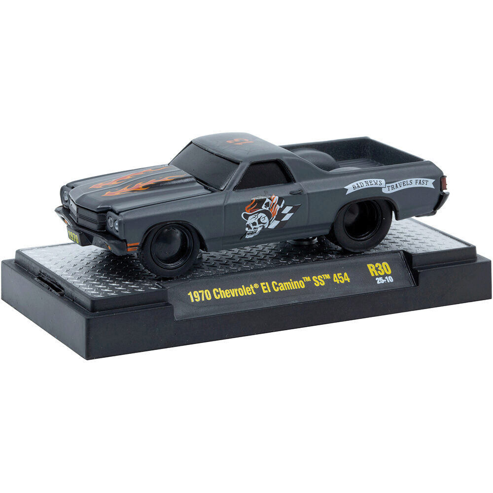 1970 Chevrolet El Camino SS454 Matte Gray | M2 Machines