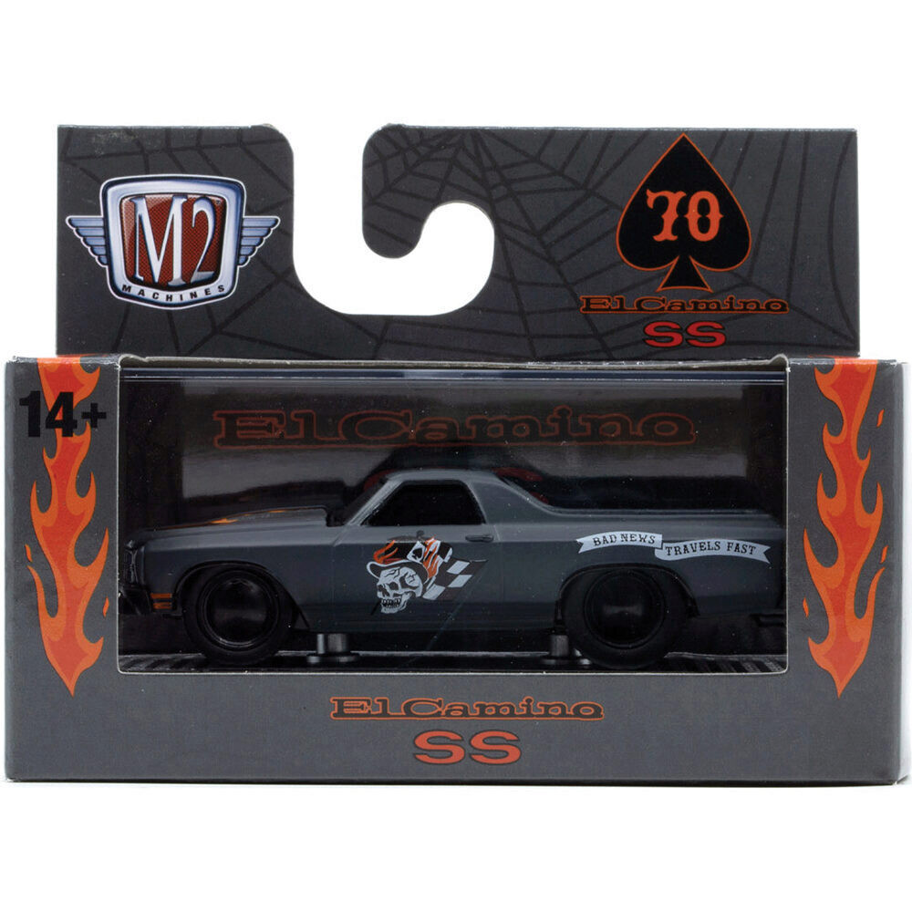 1970 Chevrolet El Camino SS454 Matte Gray | M2 Machines