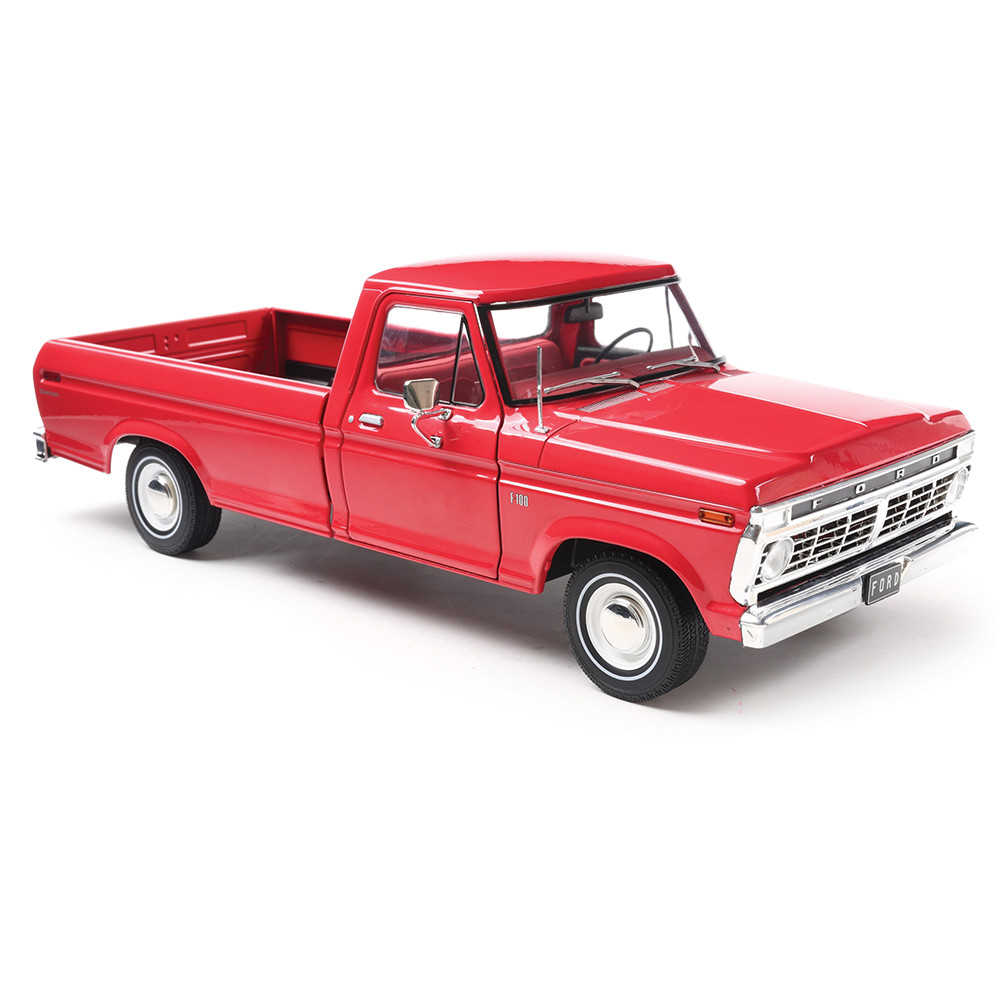 1974 Ford F-100 Candy Apple Red Diecast Model Truck | IXO Models