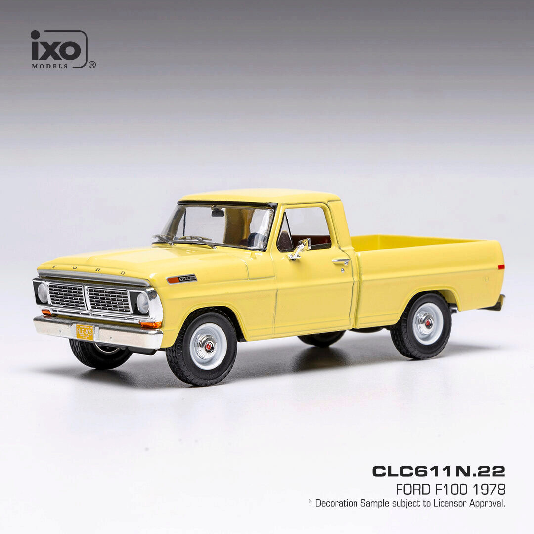 1978 Ford F-100 Yellow Diecast Model Truck | IXO Models