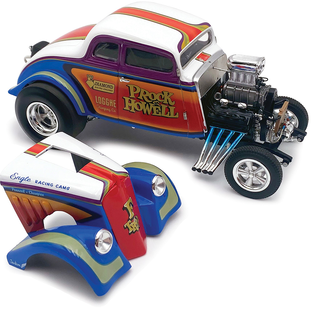 1933 Willys Gasser Prock & Howell F Troop Diecast Model Car | Acme