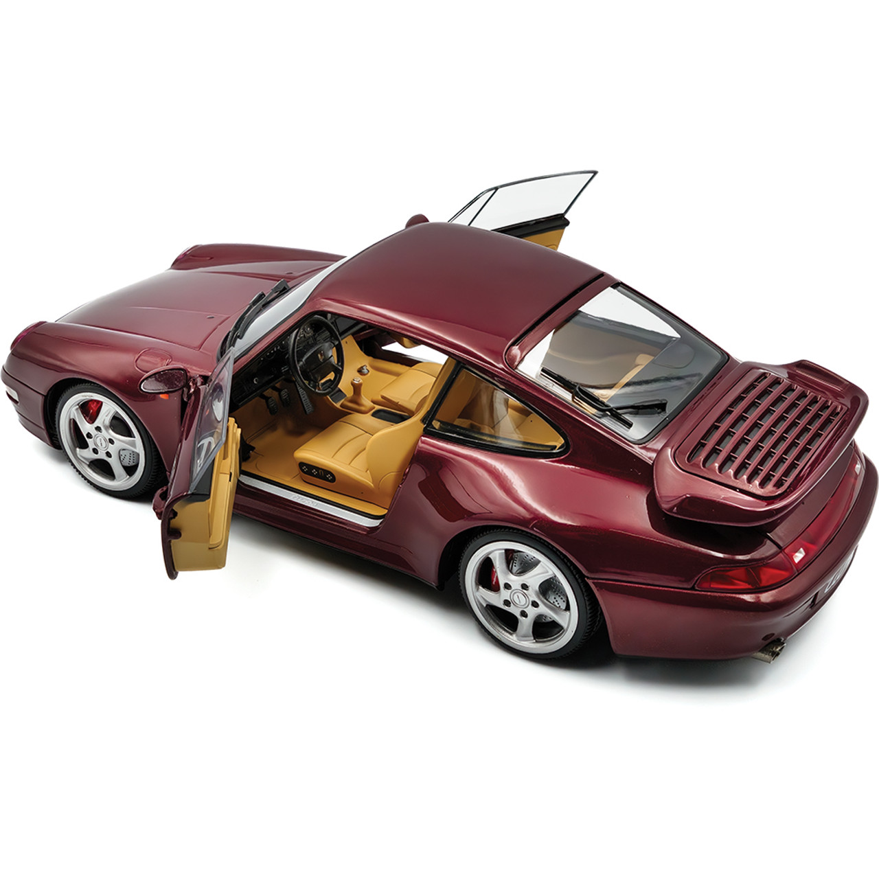 1997 Porsche 911 (993) Turbo Arena Red Diecast Model Car