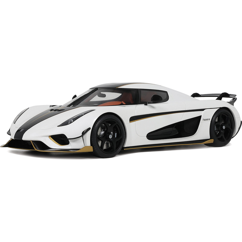 2023 Koenigsegg Regera Record White Cast Resin Model Car | GT Spirit
