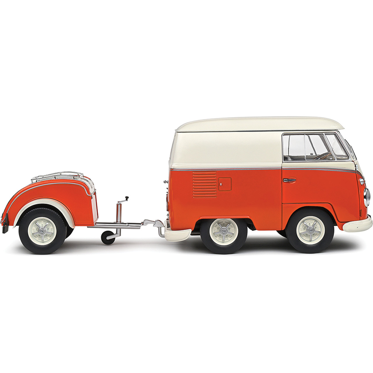 1950 Kool Kombi & Trailer Orange Diecast Model Car | Solido
