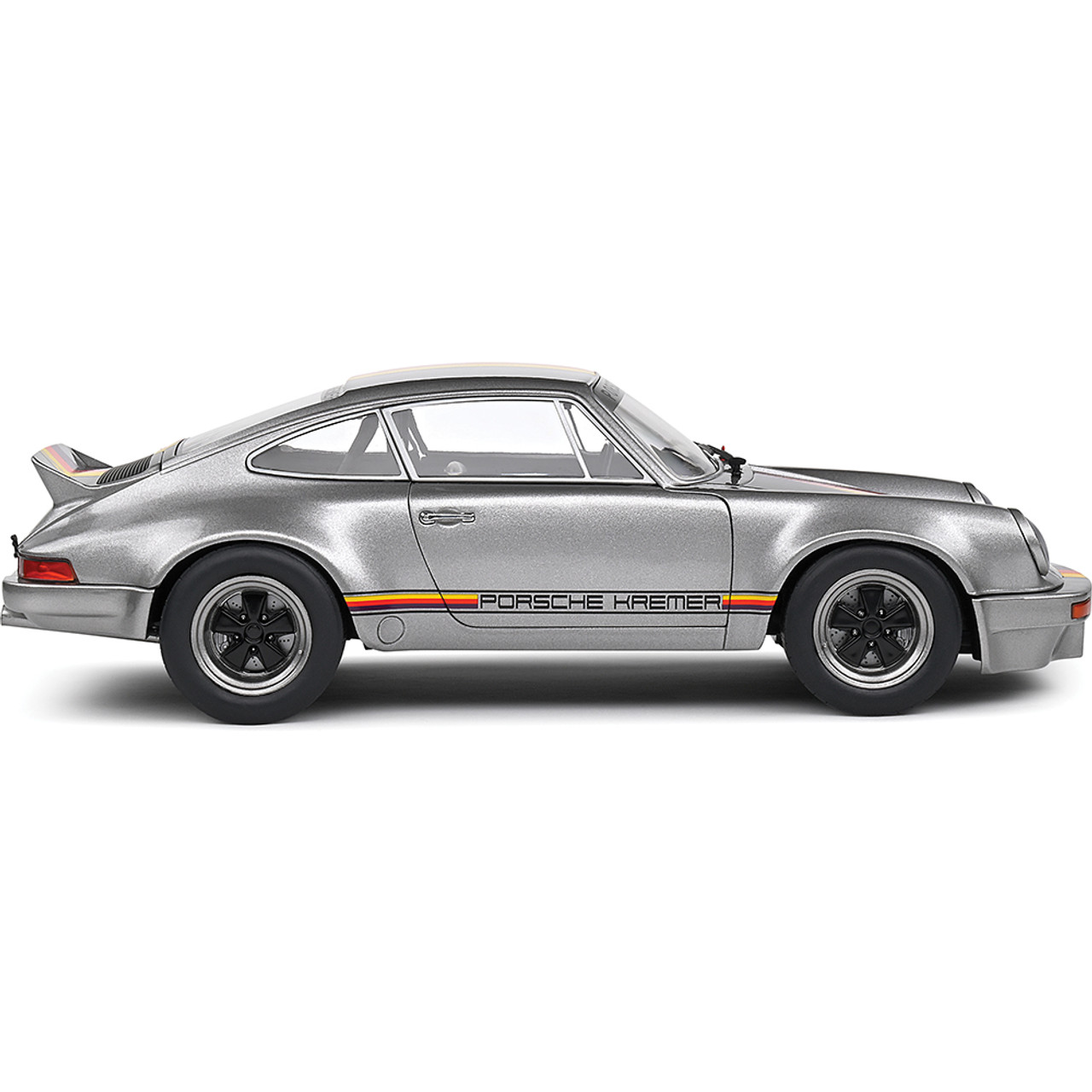 1973 Porsche 911 RSR Kremer Rally Silver Diecast Model Car