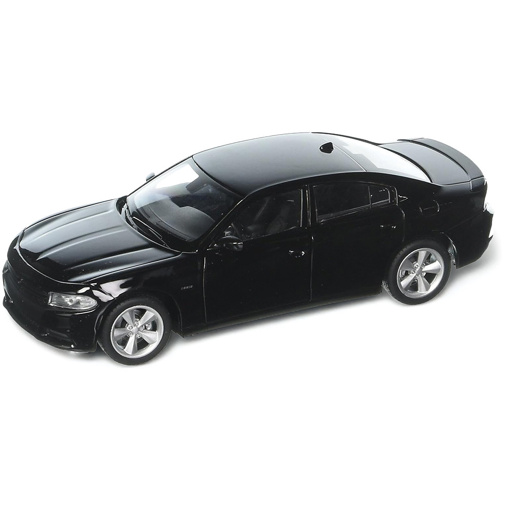 2016 Dodge Charger R/T Black Diecast Model Car Welly