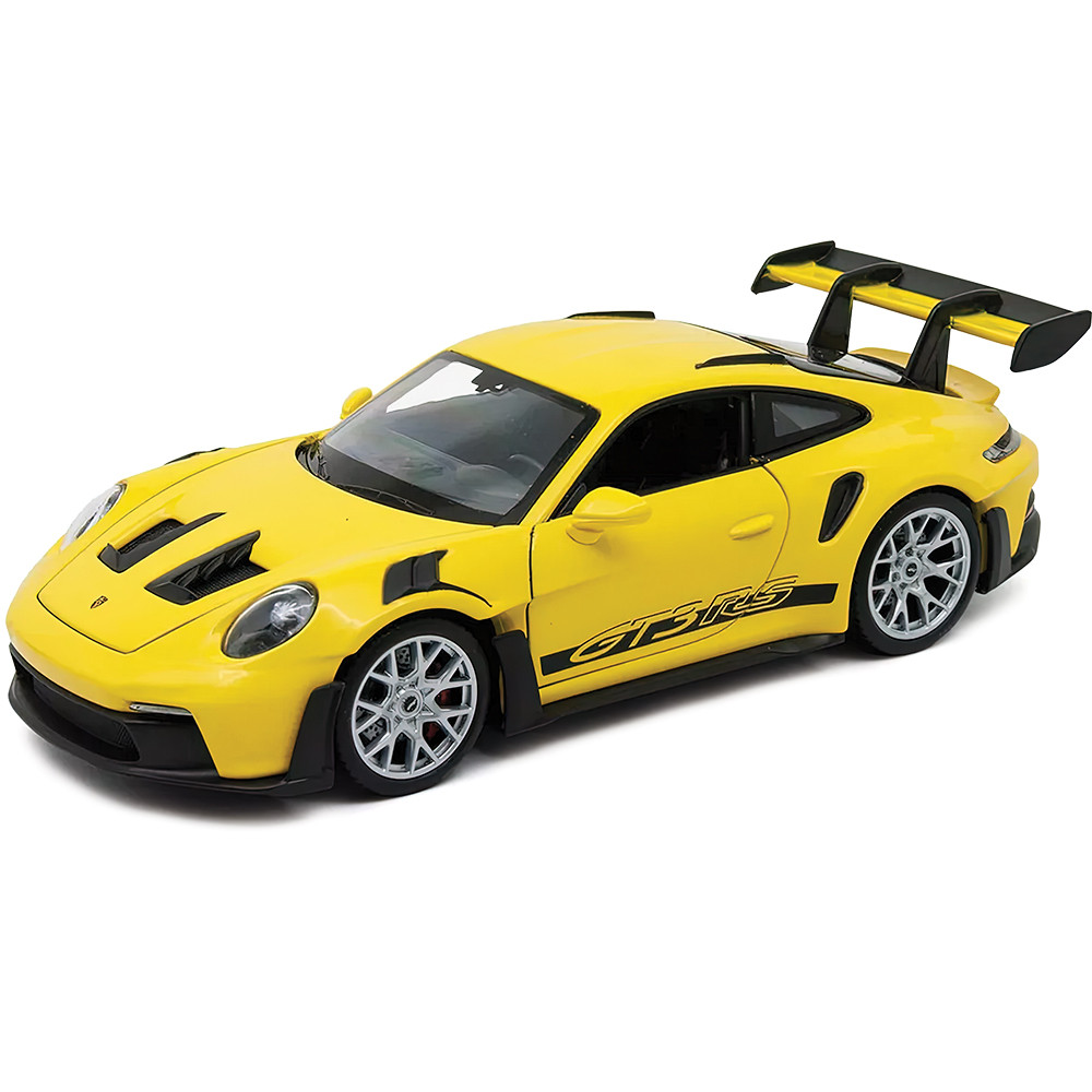 Porsche 911 GT3 RS (992) Yellow Diecast Model Car | Welly