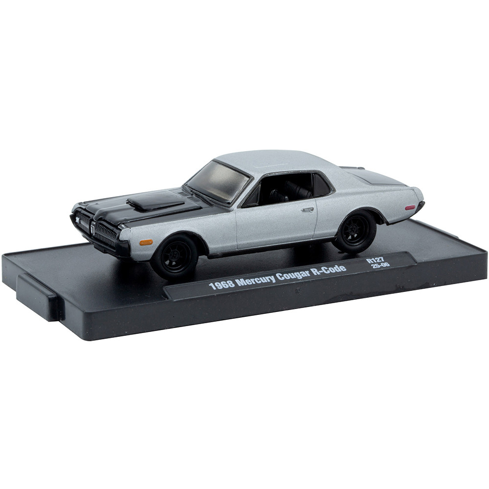 1968 Mercury Cougar R-Code Silver Diecast Model Car | M2 Machines