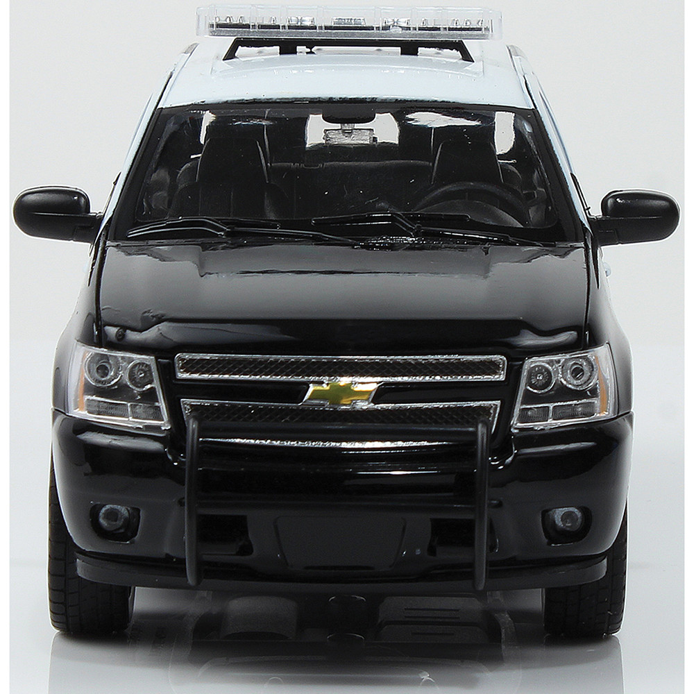 2008 Chevrolet Tahoe Police Version Black & White | Welly