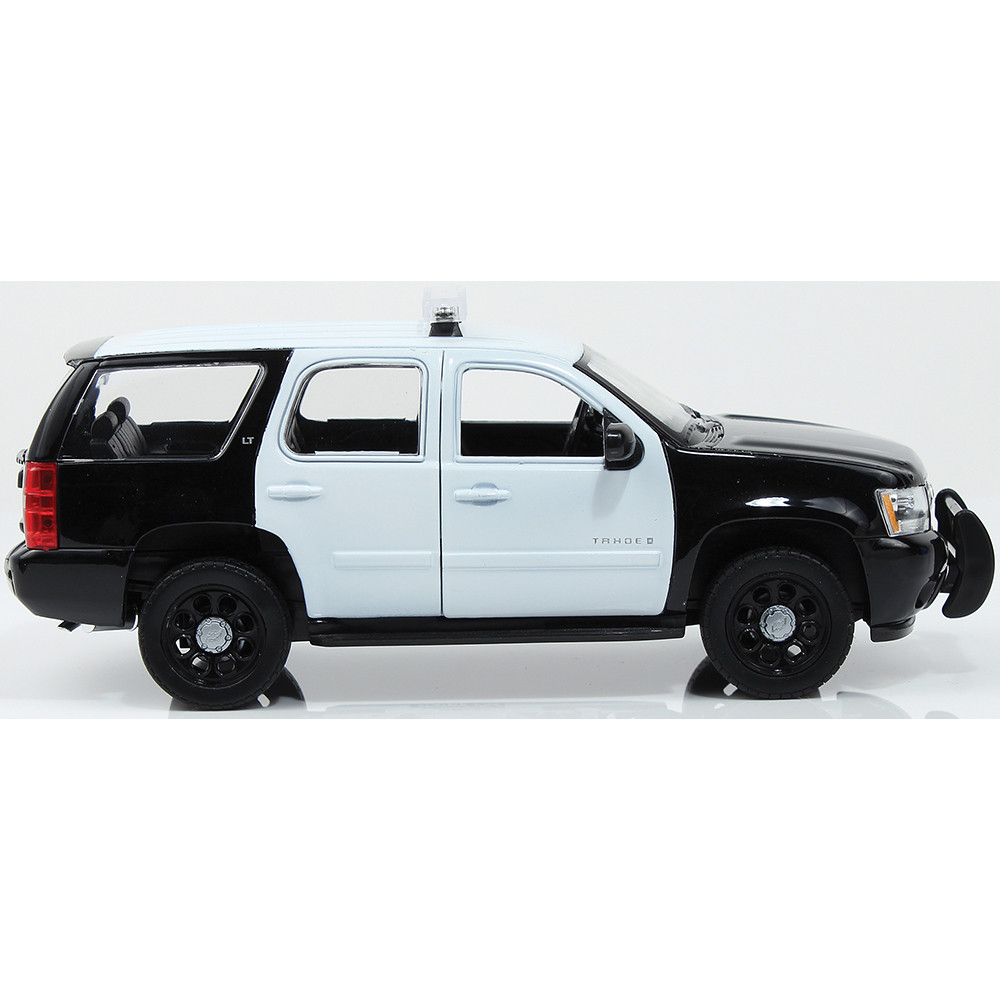 2008 Chevrolet Tahoe Police Version Black & White | Welly