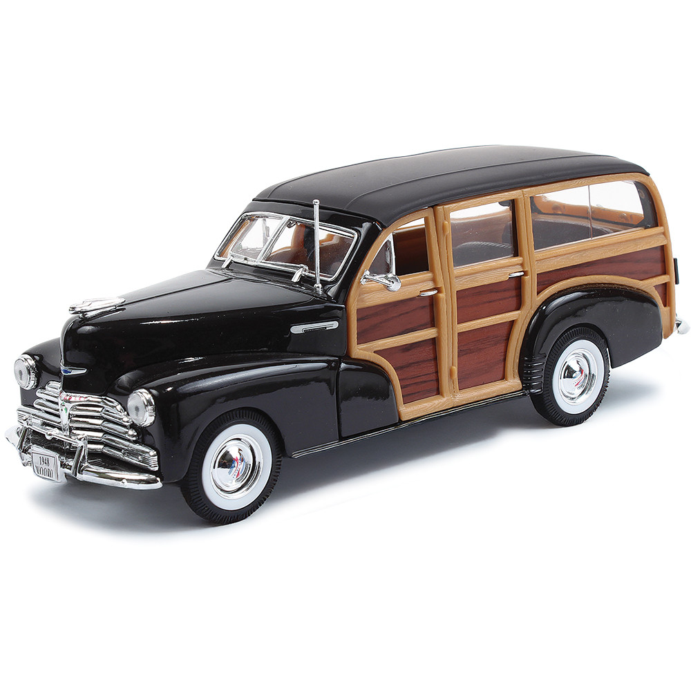 1948 Chevrolet Fleetmaster Woody Brown Diecast Model Car | Welly