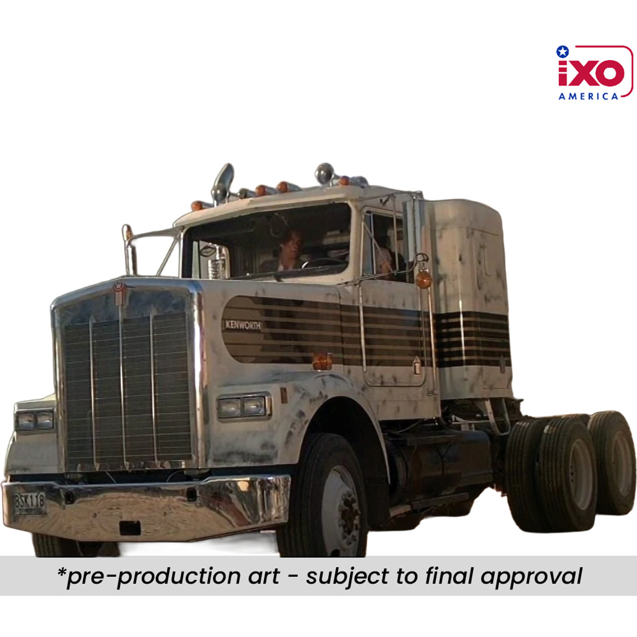 Kenworth W900 White with Comet Diecast Model Truck | IXO Models