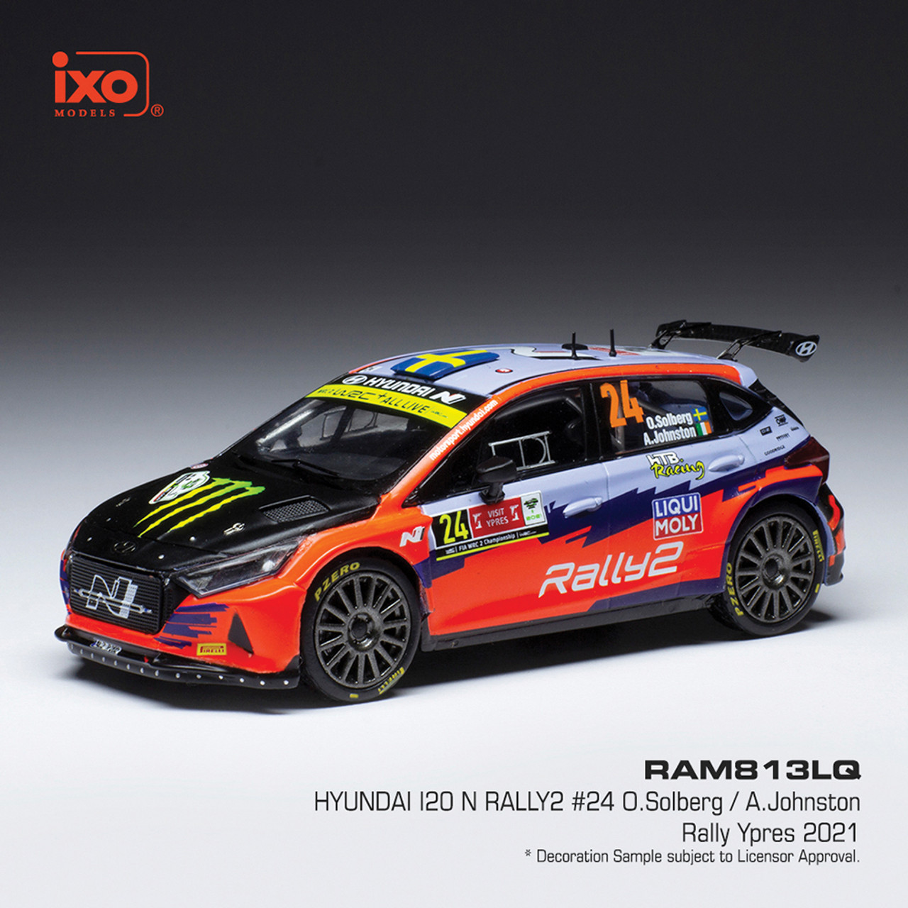 Hyundai I20 N Rally 2 #24 O.Solberg A.Johnston Class Rally