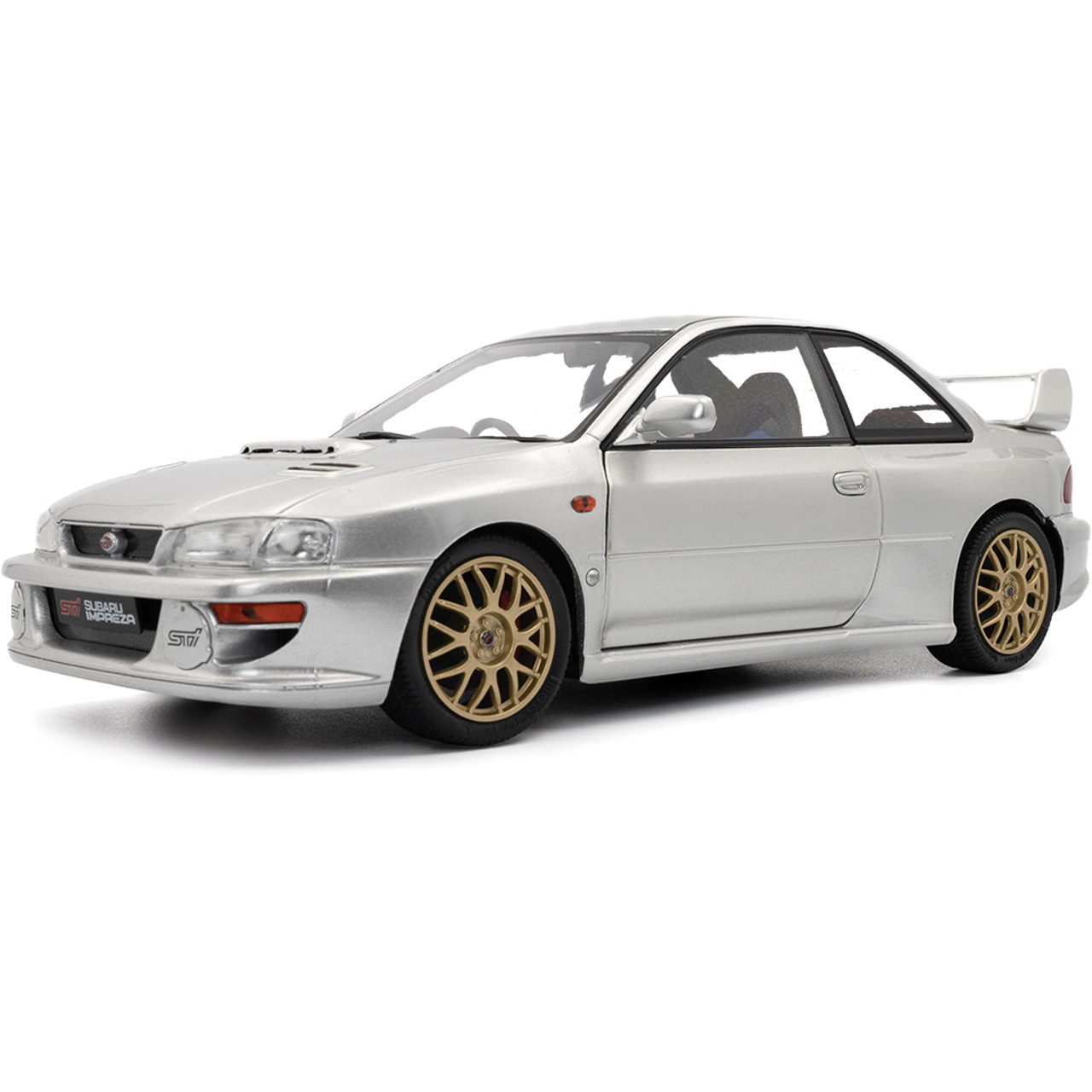 1998 Subaru Impreza WRX STI Silver Diecast Model Car | Solido