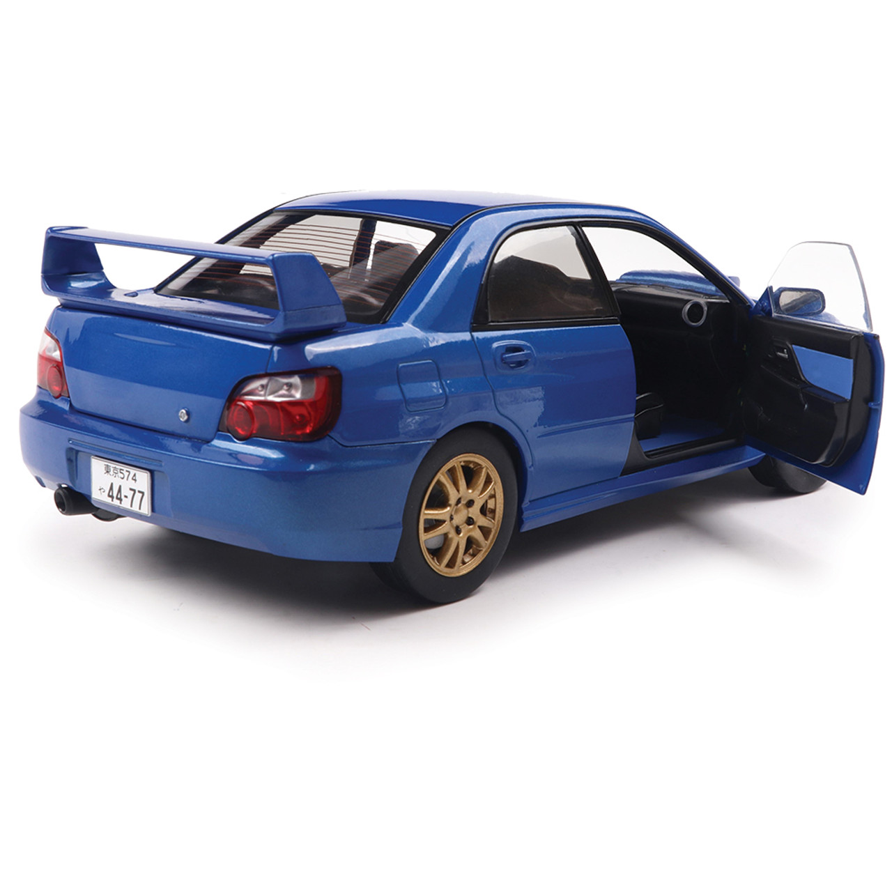 2003 Subaru Impreza WRX STI Sonic Blue Diecast Model Car