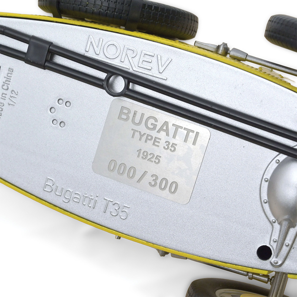 1925 Bugatti T35 Yellow Diecast Model Car | Norev 1925 Bugatti T35 Yellow Diecast Model Car | Norev