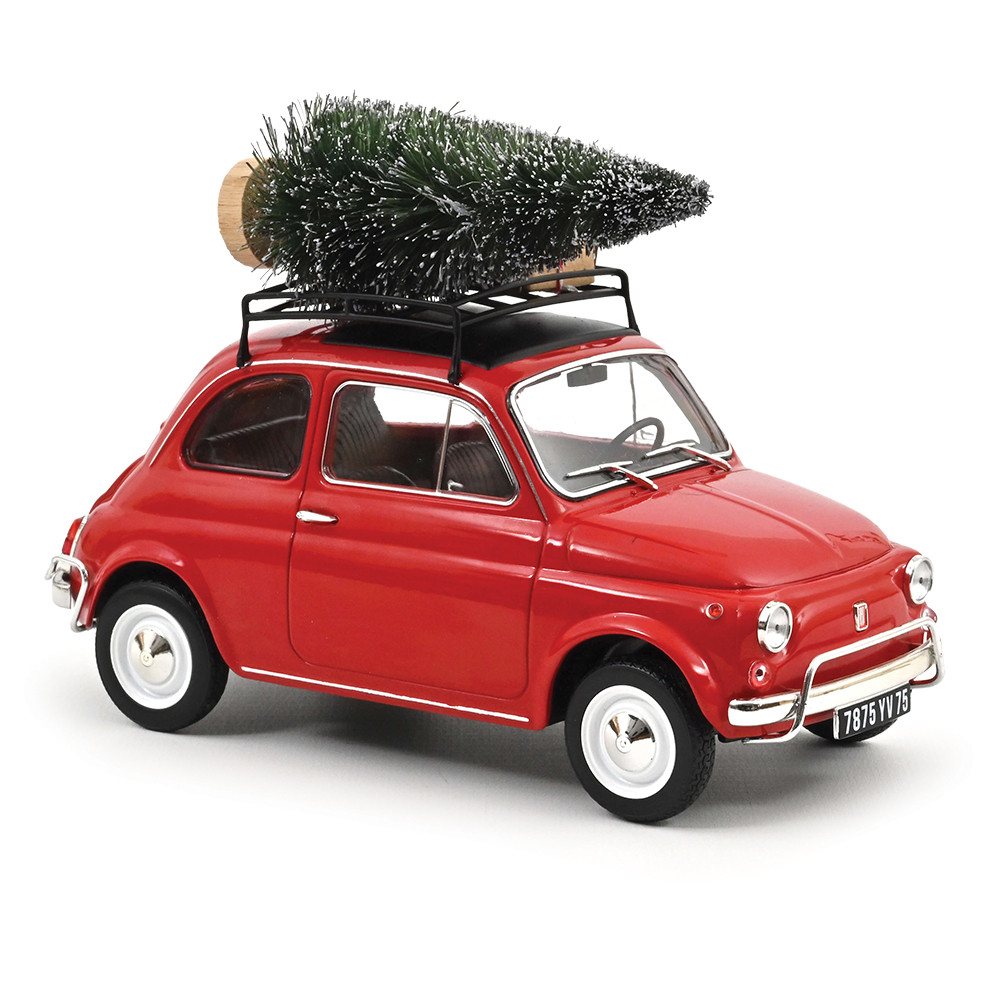1968 Fiat 500 L Christmas Diecast Model Car | Norev