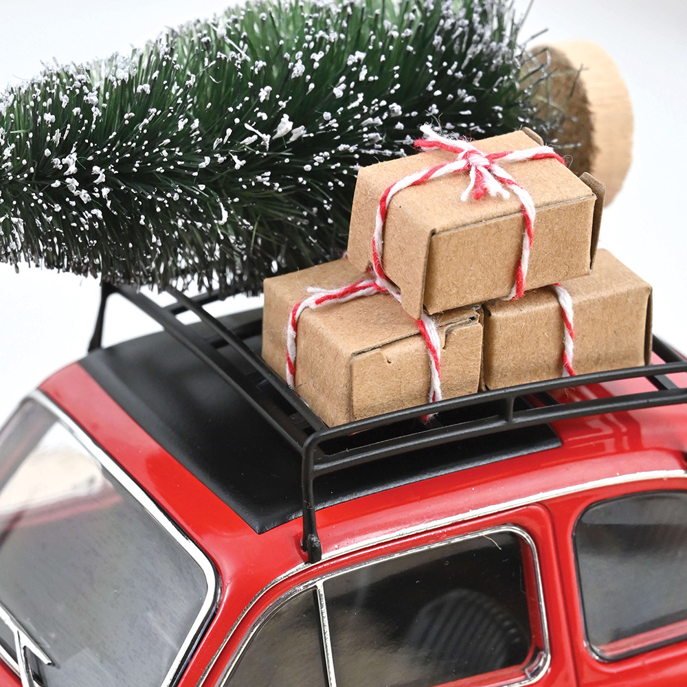 1968 Fiat 500 L Christmas Diecast Model Car | Norev