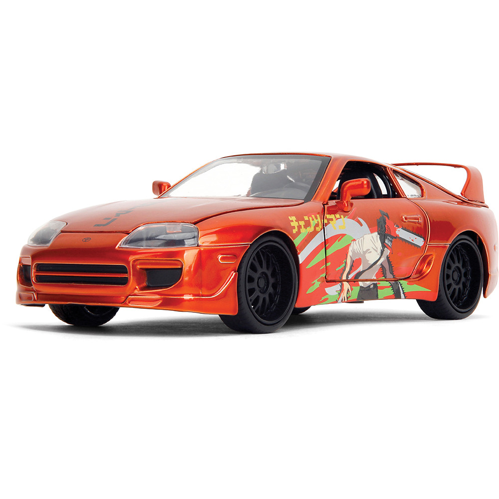 1995 Toyota Supra with Chainsaw Man Diecast Figure | Jada Toys