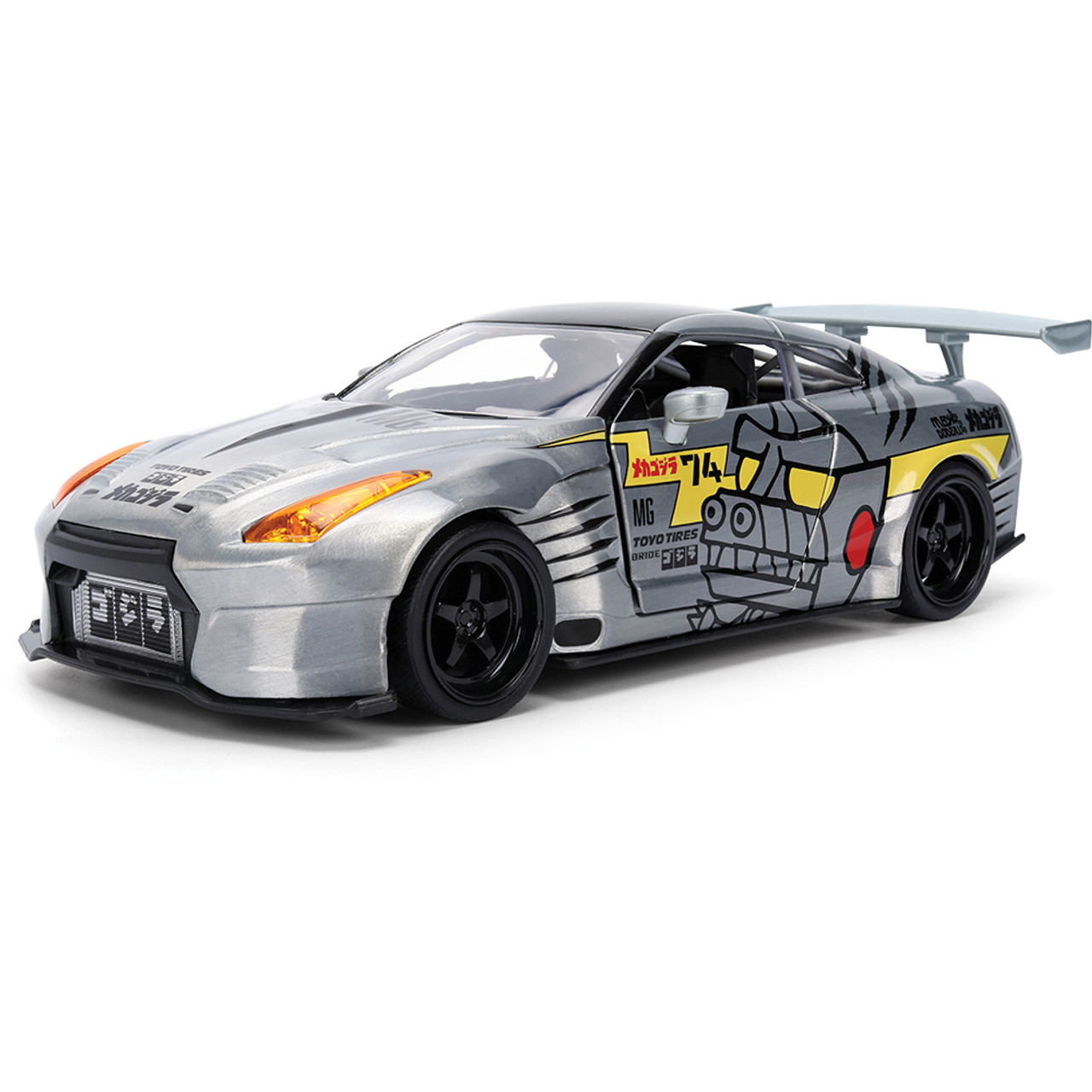 2009 Nissan GT-R (R35) W/Mechagodzilla Diecast Figure | Jada