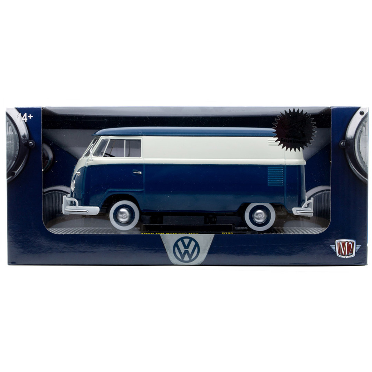 1960 VW Delivery Van Blue Diecast Model Truck | M2 Machines