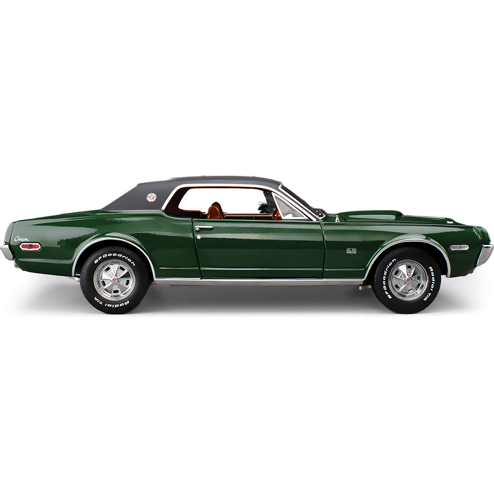 1968 Mercury Cougar XR7G Augusta Green Diecast Model Car | Sunstar