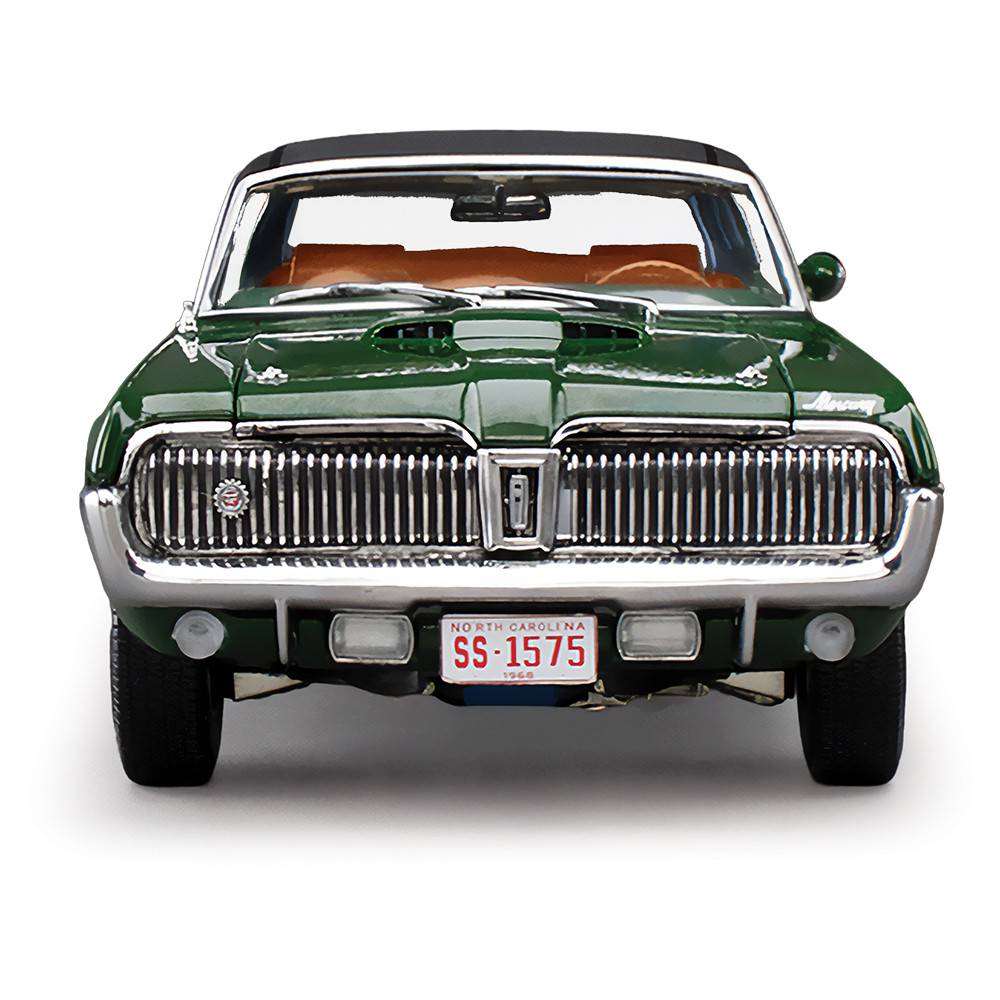 1968 Mercury Cougar XR7G Augusta Green Diecast Model Car | Sunstar