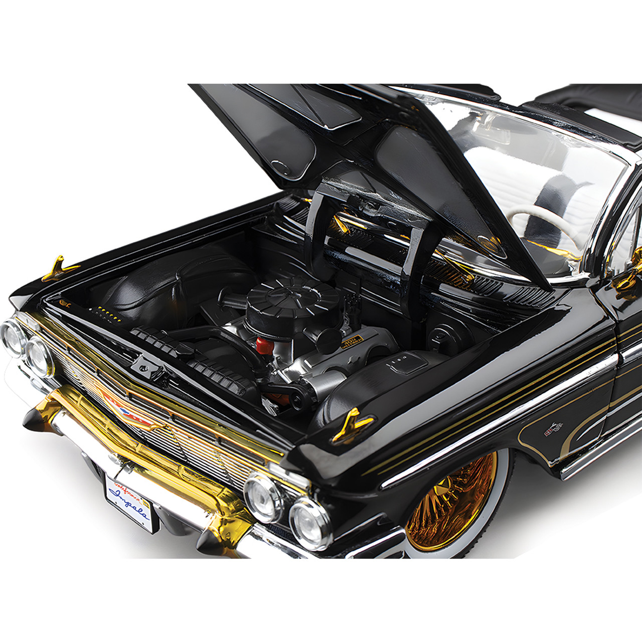 1961 Chevrolet Impala Open Convertible Lowrider Black | Sunstar