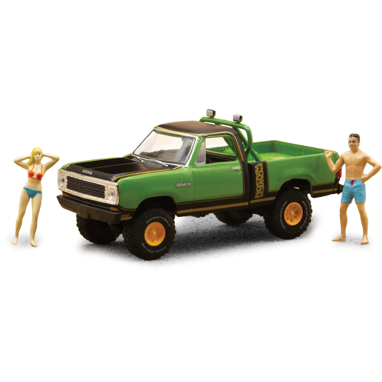 1979 Dodge Macho Power Wagon Diorama Diecast Model Truck