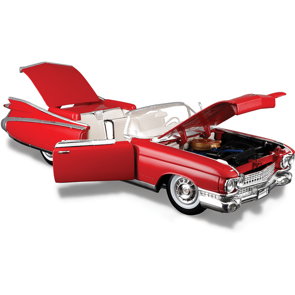 1959 Cadillac Eldorado Biarritz Red/White Diecast Model Car | Maisto